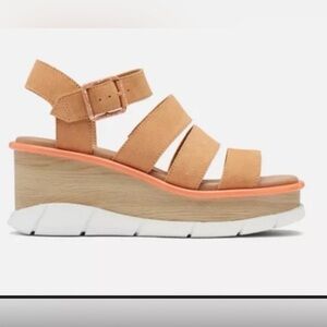 New Sorel Joanie III Sandals Womens 7 Suede Platform NWOB